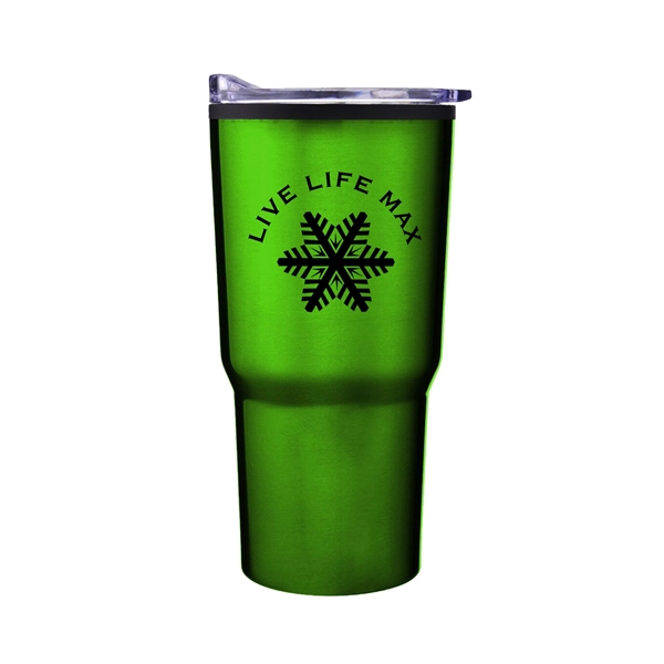 20 oz. Tempe stainless steel tumbler with push-on clear acrylic sip-through... from ASI 90859 Tempo Industries Inc / Tempoline