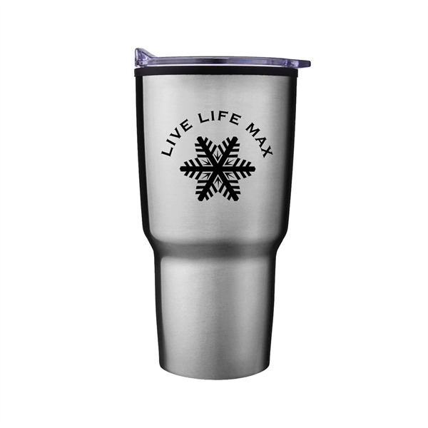 20 oz. Tempe stainless steel tumbler with push-on clear acrylic sip-through... from ASI 90859 Tempo Industries Inc / Tempoline