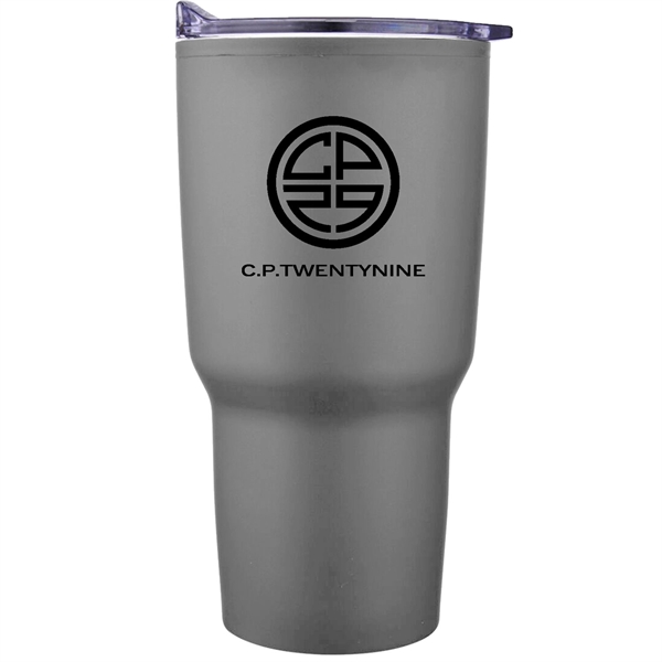 30 oz. Mesa stainless-steel tumbler with push-on clear acrylic sip-through lid;... from ASI 90859 Tempo Industries Inc / Tempoline