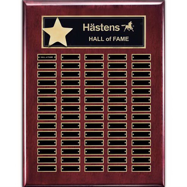 High gloss piano finish rosewood vertical perpetual wall plaque with a... from ASI 84592 St Regis Group