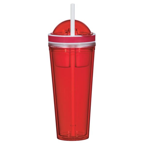 16 Oz. Snack Attack Tumbler. AS Material.  Screw On, Spill-Resistant... from ASI 61125 Hit Promotional Products / Hit (R)