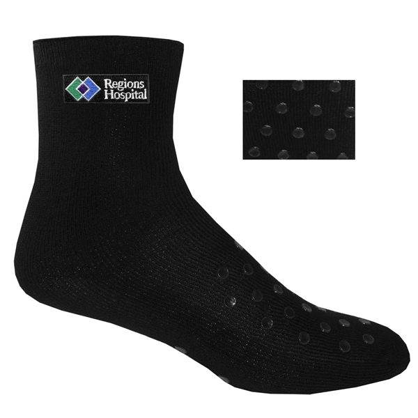 100% polyester hospital-healthcare socks with grip dot pattern on both sides;... from ASI 90160 Suntex Industries
