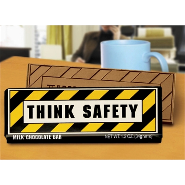 Think Safety milk chocolate bar.... from ASI 44897 Chocolate Chocolate
