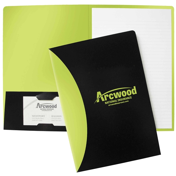 9 1/2" x 11 3/4" Foil Stamped Mini Splash Padfolio with... from ASI 95280 Warwick Publishing Co / Warwick