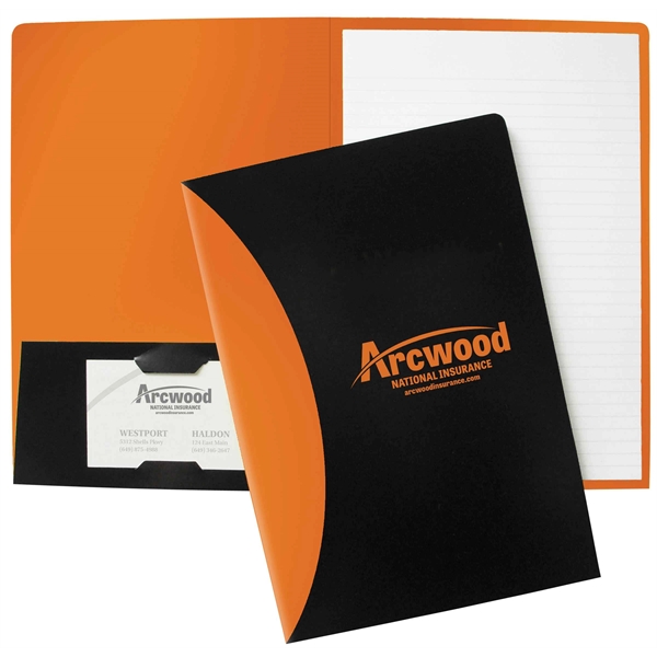 9 1/2" x 11 3/4" Foil Stamped Mini Splash Padfolio with... from ASI 95280 Warwick Publishing Co / Warwick