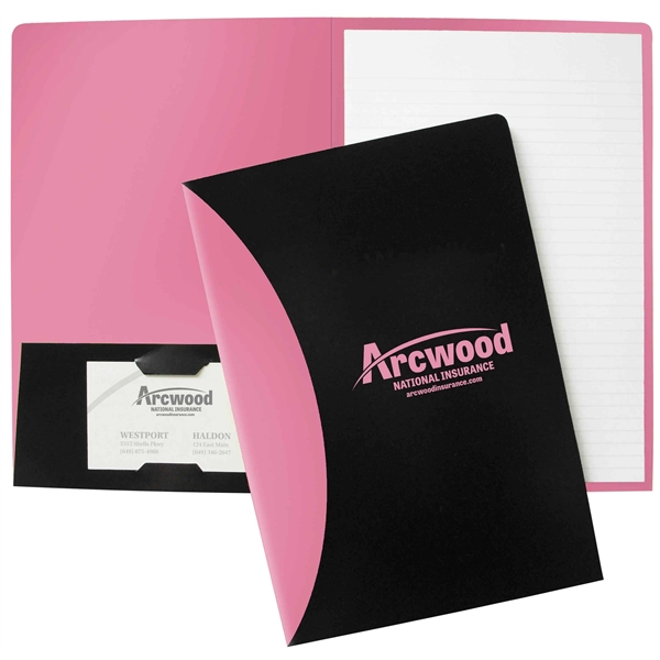 9 1/2" x 11 3/4" Foil Stamped Mini Splash Padfolio with... from ASI 95280 Warwick Publishing Co / Warwick
