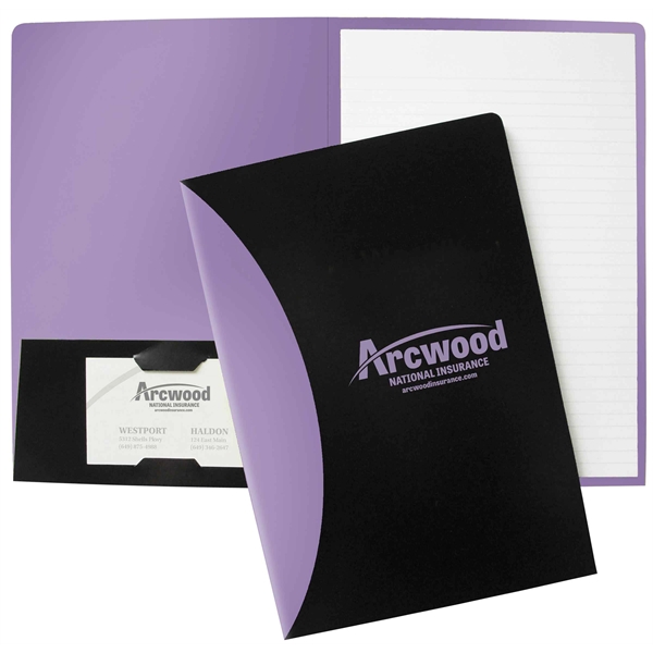 9 1/2" x 11 3/4" Foil Stamped Mini Splash Padfolio with... from ASI 95280 Warwick Publishing Co / Warwick