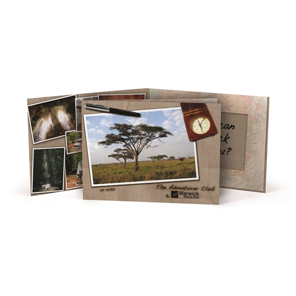 Custom Portrait Folders for 4x6 or 5x7 photos, sturdy 12 pt.... from ASI 95280 Warwick Publishing Co / Warwick