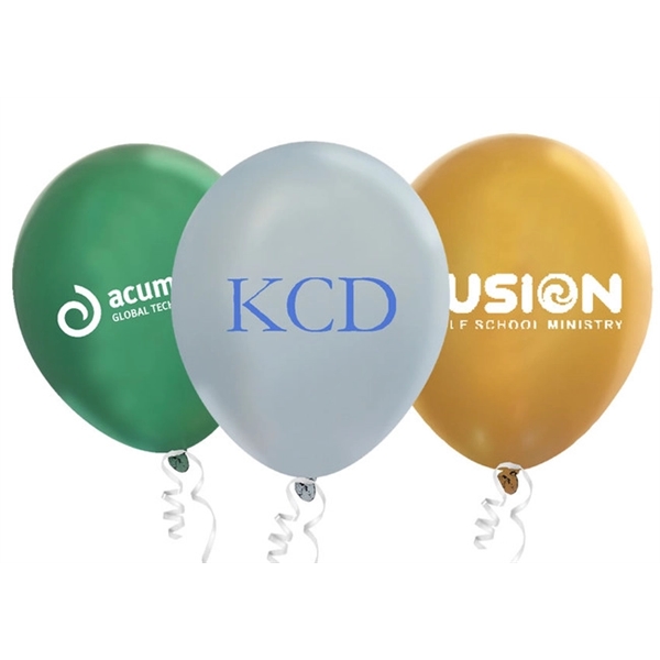 Metallic latex balloon that's helium quality, 100% biodegradable and customizable.... from ASI 55675 Galaxy Balloons Inc / Galactic Fun Time Line
