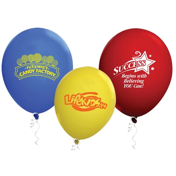 100% biodegradable latex balloon with helium quality; offered in an assortment... from ASI 55675 Galaxy Balloons Inc / Galaxy Balloons Inc