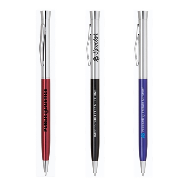 Slim Metal Twist Action Ballpoint Pen... from ASI 31517 Admart Products / Admart Line