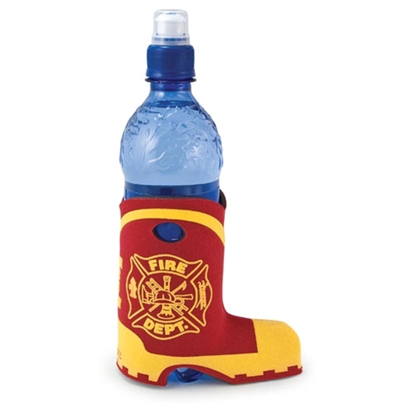 Bottle insulator with boot shape, 1/8" thick high-density scuba foam.... from ASI 74710 Numo / NUMO