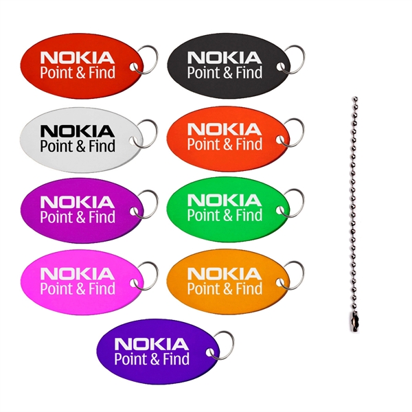 Metal Key Holder Aluminum Pet Tag and Carabiner... from ASI 74585 Nu Promo International / Nu Promo Line
