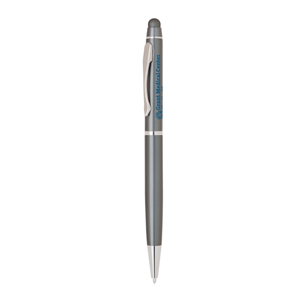 Metal Twist Pen with bold color barrel and stylus.... from ASI 31517 Admart Products / Admart Line