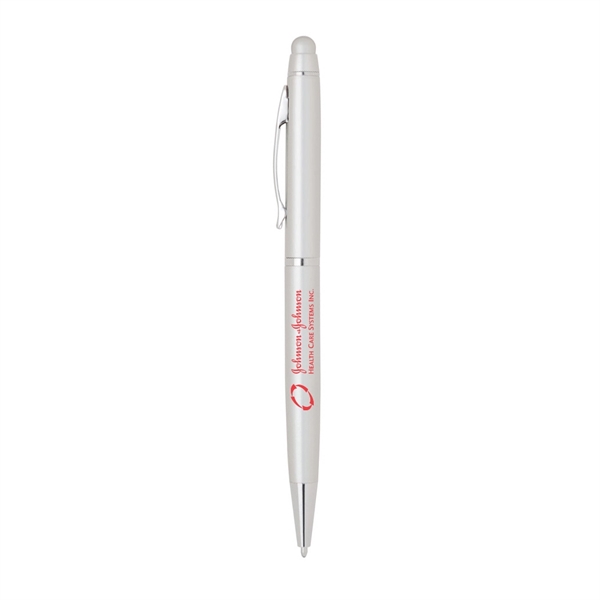Metal Twist Pen with bold color barrel and stylus.... from ASI 31517 Admart Products / Admart Line