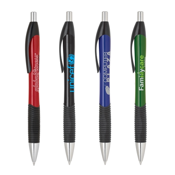 Rubber Grip Click Action Plastic Pen... from ASI 31517 Admart Products / Admart Line