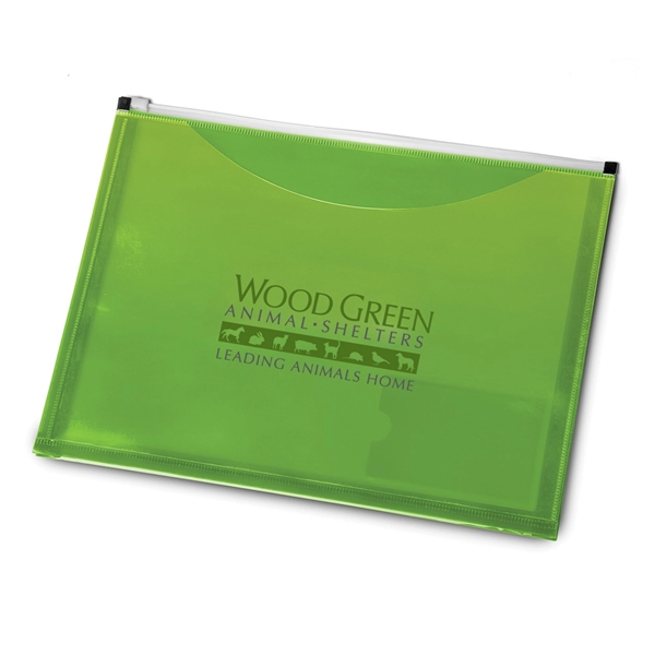 Translucent Zippered Document Folder... from ASI 31517 Admart Products / Admart Line