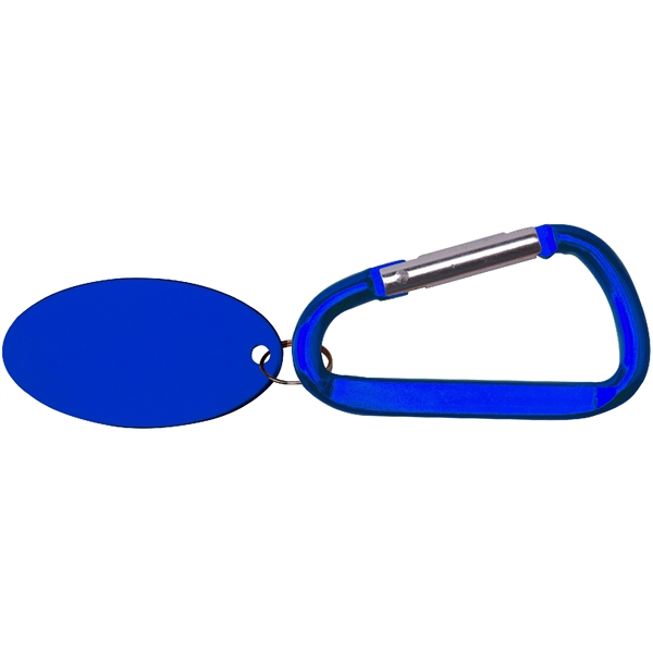 Metal Key Holder Aluminum Pet Tag and Carabiner... from ASI 74585 Nu Promo International / Nu Promo Line