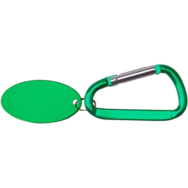 Metal Key Holder Aluminum Pet Tag and Carabiner... from ASI 74585 Nu Promo International / Nu Promo Line