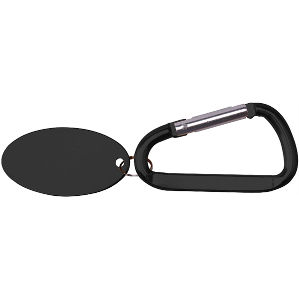 Metal Key Holder Aluminum Pet Tag and Carabiner... from ASI 74585 Nu Promo International / Nu Promo Line