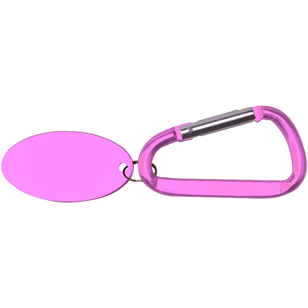 Metal Key Holder Aluminum Pet Tag and Carabiner... from ASI 74585 Nu Promo International / Nu Promo Line