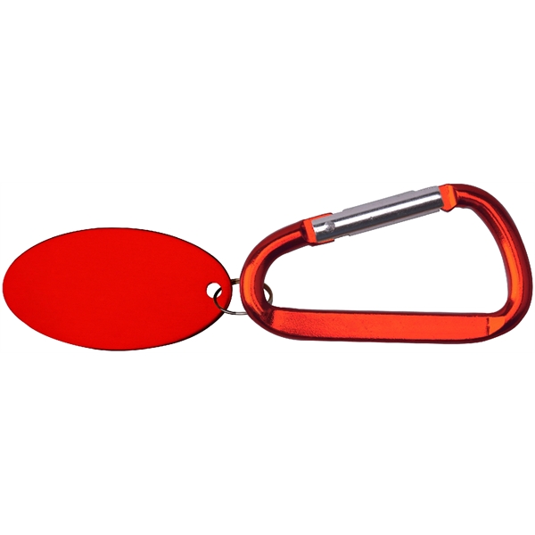 Metal Key Holder Aluminum Pet Tag and Carabiner... from ASI 74585 Nu Promo International / Nu Promo Line