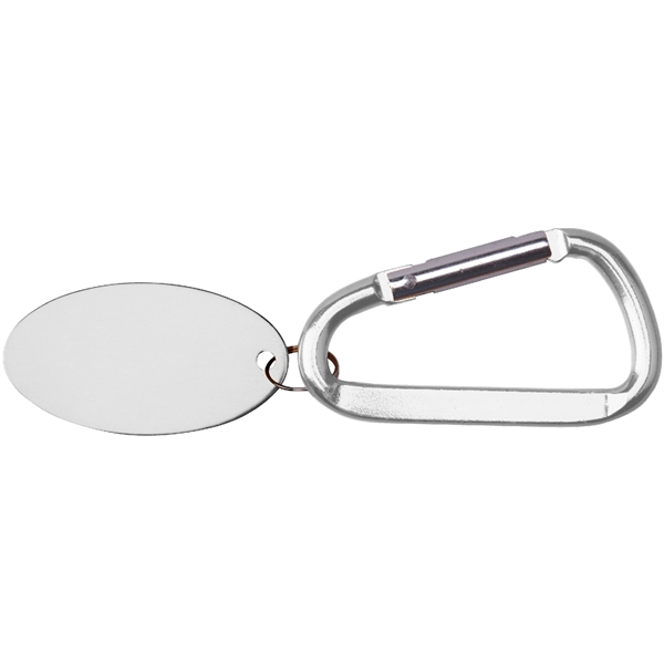 Metal Key Holder Aluminum Pet Tag and Carabiner... from ASI 74585 Nu Promo International / Nu Promo Line