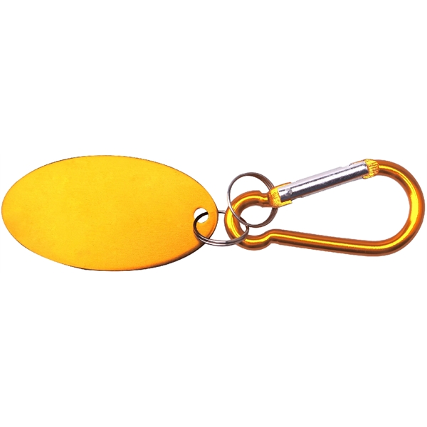 Metal Key Holder Aluminum Pet Tag and Carabiner... from ASI 74585 Nu Promo International / Nu Promo Line