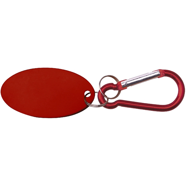 Metal Key Holder Aluminum Pet Tag and Carabiner... from ASI 74585 Nu Promo International / Nu Promo Line
