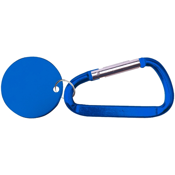 Metal Key Holder Aluminum Pet Tag and Carabiner... from ASI 74585 Nu Promo International / Nu Promo Line