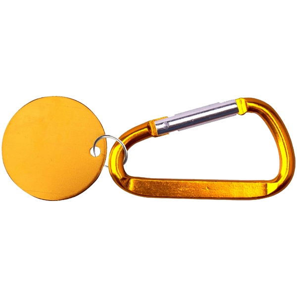 Metal Key Holder Aluminum Pet Tag and Carabiner... from ASI 74585 Nu Promo International / Nu Promo Line