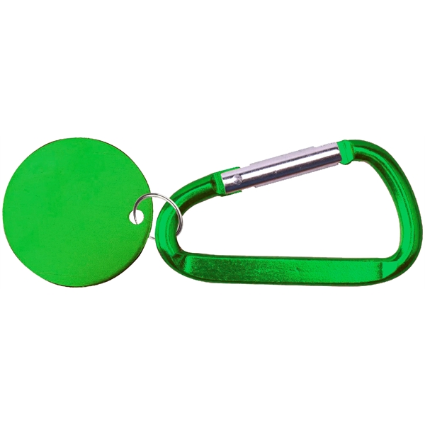 Metal Key Holder Aluminum Pet Tag and Carabiner... from ASI 74585 Nu Promo International / Nu Promo Line