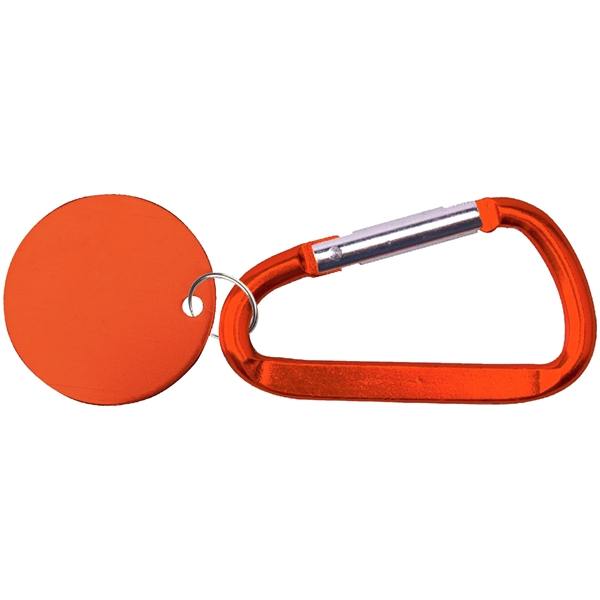 Metal Key Holder Aluminum Pet Tag and Carabiner... from ASI 74585 Nu Promo International / Nu Promo Line