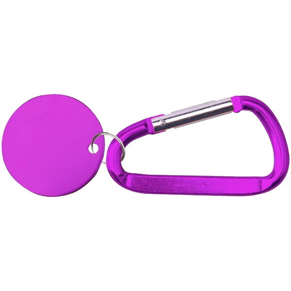 Metal Key Holder Aluminum Pet Tag and Carabiner... from ASI 74585 Nu Promo International / Nu Promo Line