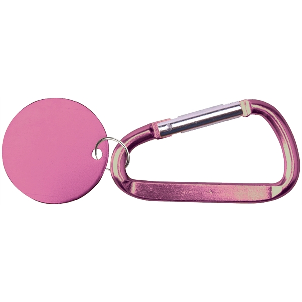 Metal Key Holder Aluminum Pet Tag and Carabiner... from ASI 74585 Nu Promo International / Nu Promo Line