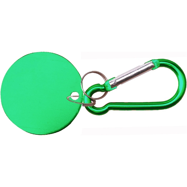 Metal Key Holder Aluminum Pet Tag and Carabiner... from ASI 74585 Nu Promo International / Nu Promo Line