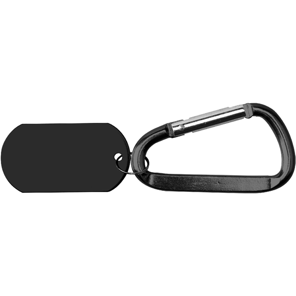 Metal Key Holder Aluminum Pet Tag and Carabiner... from ASI 74585 Nu Promo International / Nu Promo Line