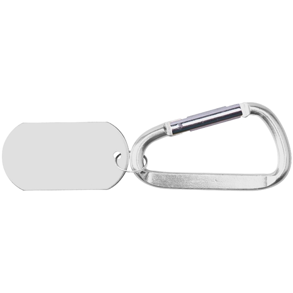 Metal Key Holder Aluminum Pet Tag and Carabiner... from ASI 74585 Nu Promo International / Nu Promo Line