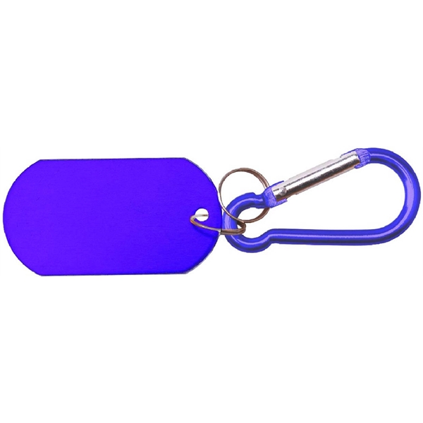 Metal Key Holder Aluminum Pet Tag and Carabiner... from ASI 74585 Nu Promo International / Nu Promo Line