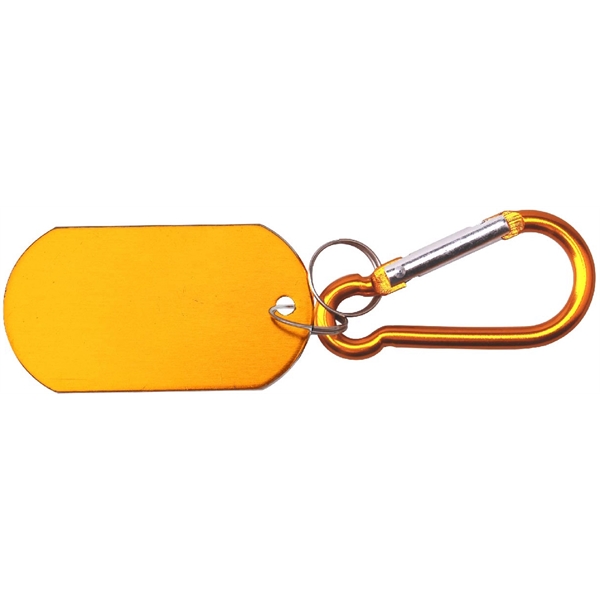 Metal Key Holder Aluminum Pet Tag and Carabiner... from ASI 74585 Nu Promo International / Nu Promo Line