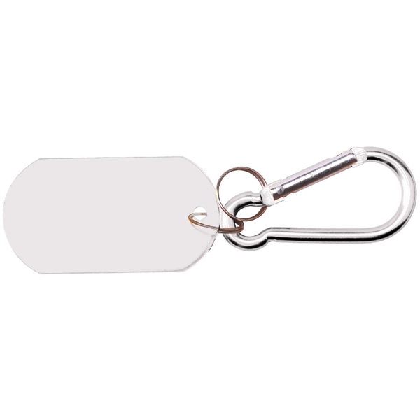 Metal Key Holder Aluminum Pet Tag and Carabiner... from ASI 74585 Nu Promo International / Nu Promo Line