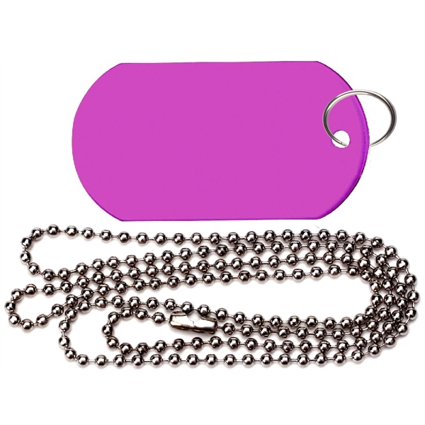 Metal Key Holder Aluminum Pet Tag and Carabiner... from ASI 74585 Nu Promo International / Nu Promo Line