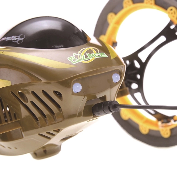 Radio controlled gyro two-wheel 4CH 2.4GHz jumping car; requires 4 AAA... from ASI 39820 Opusline (Benmex)