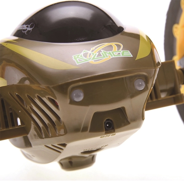 Radio controlled gyro two-wheel 4CH 2.4GHz jumping car; requires 4 AAA... from ASI 39820 Opusline (Benmex)