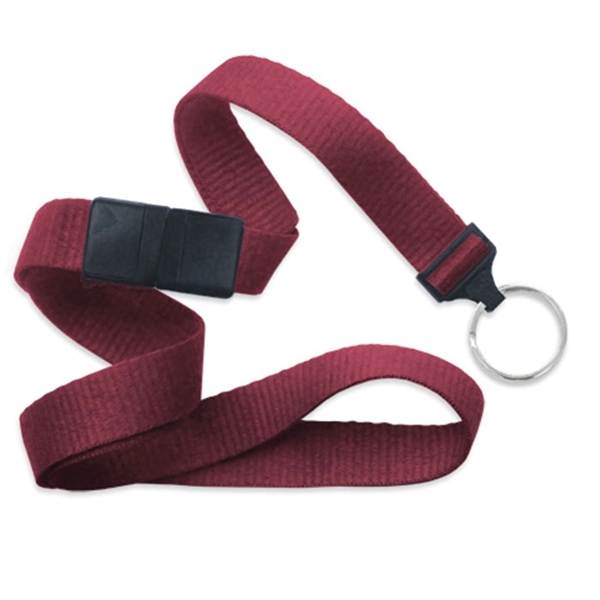 Available Same Day! This blank flat ribbed polyester lanyard comes with... from ASI 79898 Promovision / PROMOVISION