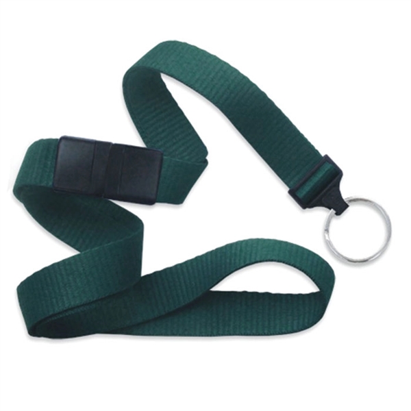 Available Same Day! This blank flat ribbed polyester lanyard comes with... from ASI 79898 Promovision / PROMOVISION