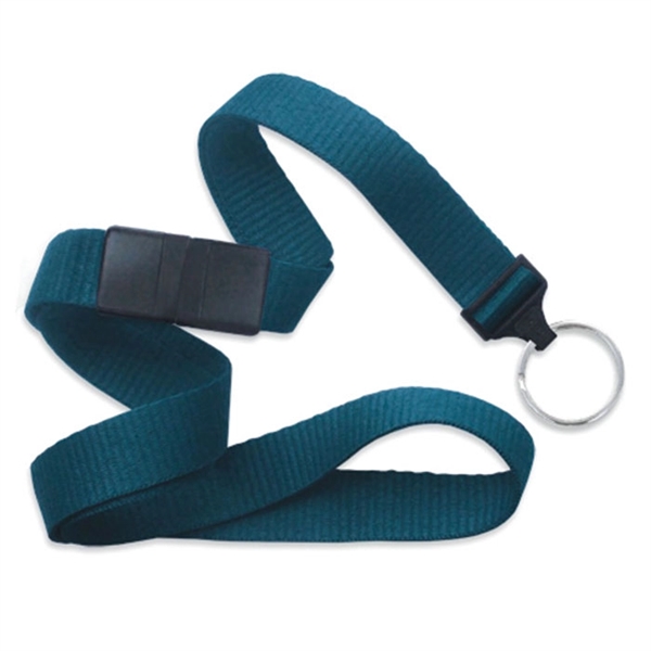 Available Same Day! This blank flat ribbed polyester lanyard comes with... from ASI 79898 Promovision / PROMOVISION