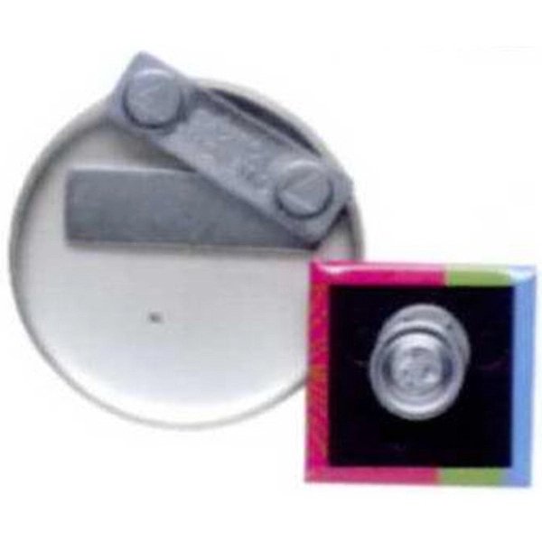 Rectangle shaped button 2" x 3" with square corners and standard... from ASI 53408 Express-A-Button / Express-A-Button Samco