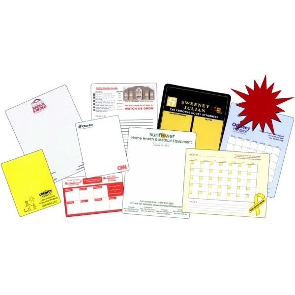 Memo board with 1 dry erase marker with C-clip or saddle... from ASI 53408 Express-A-Button / Express-A-Button Samco