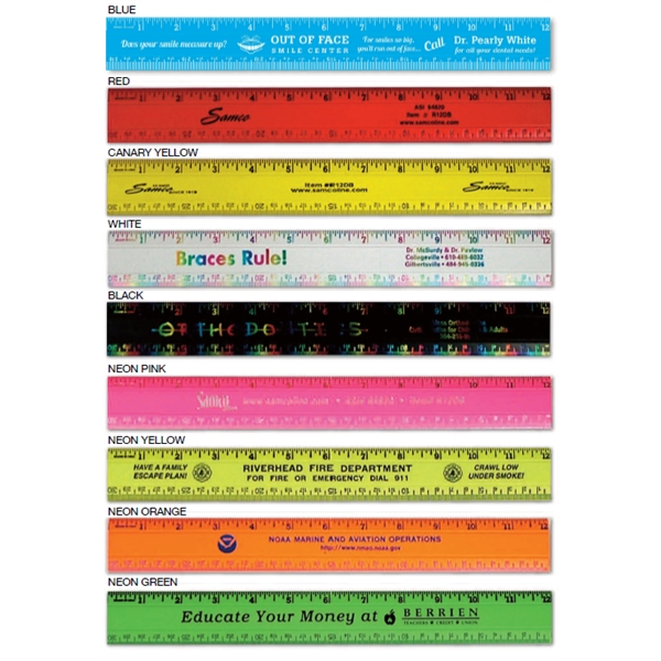 12" Double Bevel Rulers... from ASI 53408 Express-A-Button / Samco